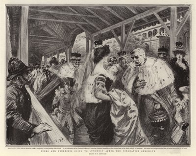 Peers and Peeresses going to Luncheon after the Coronation Ceremony by Charles Paul Renouard